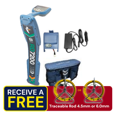 RadioDetection RD7200 Locator with Battery, Mains, Charger and Bag