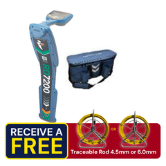 RadioDetection RD7200 Locator with Battery, Mains, Charger and Bag