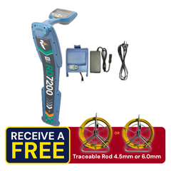 RadioDetection RD7200 Locator with Battery, Mains, Charger and Bag