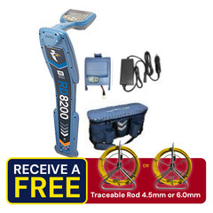 RadioDetection RD8200 Locator with Battery, Mains, Charger and Bag