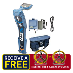 RadioDetection RD8200 Locator with Battery, Mains, Charger and Bag