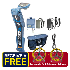 RadioDetection RD8200 Locator with Battery, Mains, Charger and Bag