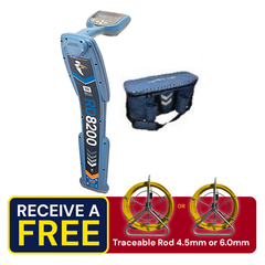 RadioDetection RD8200 Locator with Battery, Mains, Charger and Bag