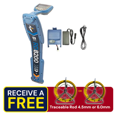 RadioDetection RD8200 Locator with Battery, Mains, Charger and Bag