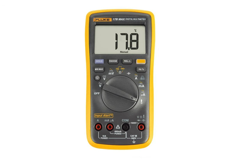 Fluke FLK-17B MAX-01/APC  Upgraded 17B+ with Input Alert and 4mm Test Leads