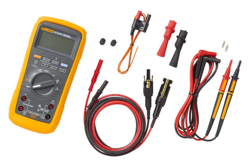 Fluke Solar Tools Kit with Fluke 87V MAX Digital Multimeter and Test Leads