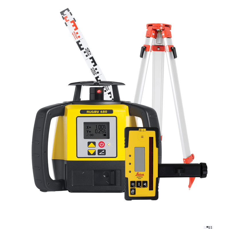 Leica Rugby 680 with RodEye 160 Receiver - Li-ion KIT