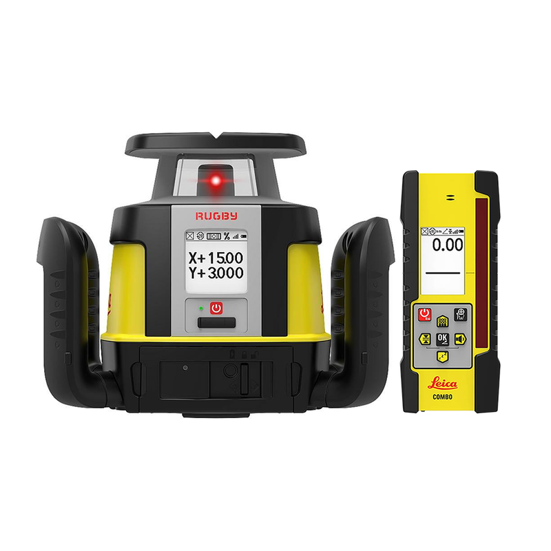 Leica Rugby CLH & CLX400 w/ Combo Rotating Laser Level with Li-ion batteries & charger