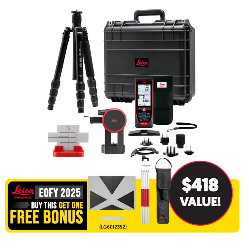 Leica Disto S910 Package includes TR120 tripod + FTA360-S+ Heavy Duty Rugged Case