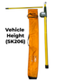 Senshin Vehicle Height Fiberglass Measuring Pole