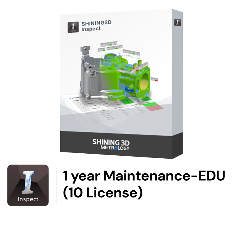 Shining 3D Inspect Software with 1 year Maintenance-EDU 10 License