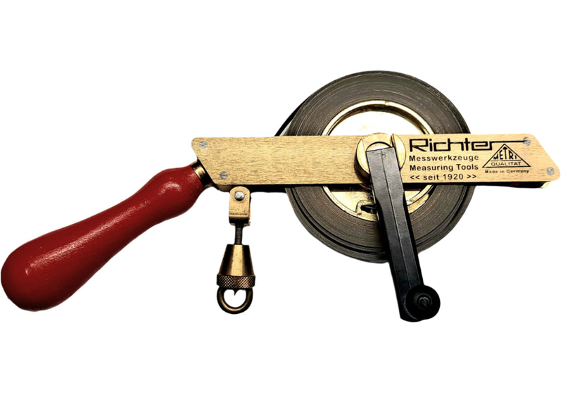 Richter 20m IPM Tank Dipping Tape - Carbon Steel Tape - Brass Frame - Type 