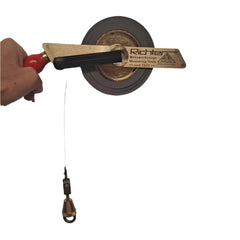 Richter 20m Tank Dipping Tape - Carbon Steel Tape - Brass Frame - Type "G" - For "U" Dip Weight