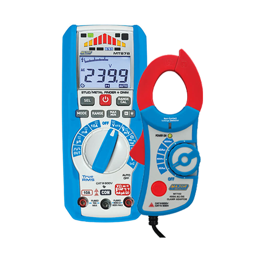 Major Tech MT25-COMBO-3 | MT878 Stud/Metal Finder Multimeter + MT783 Clamp Adaptor