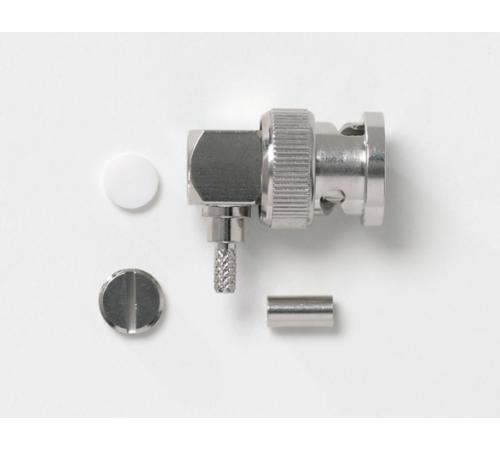 Fluke Pomona 73042 BNC Right-Angle Plug, 50 Ohm, Crimp Type, RG174, 188, 316 (item no. 3387843)