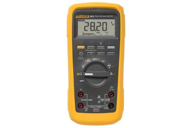 Fluke 28 II Rugged True-RMS Industrial Digital Multimeter IP67 Rating
