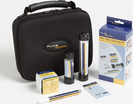 Fluke NFC-KIT-CASE Fiber Optic Cleaning Kit: Case,cube,pen,1.25+2.5swabs,10cards (Item no. 2800145)