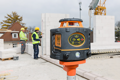 geo-FENNEL FL 265HV (LC 2) Red Beam Rotating Laser Level with FR 77-MM Laser Detector