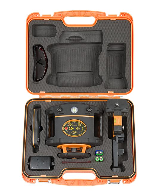 geo-FENNEL FL 265HV (LC 2) Red Beam Rotating Laser Level with FR 77-MM Laser Detector