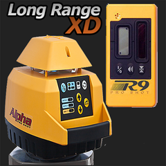 Pro Shot Alpha XD Rotating Laser Level with R9 Laser Receiver