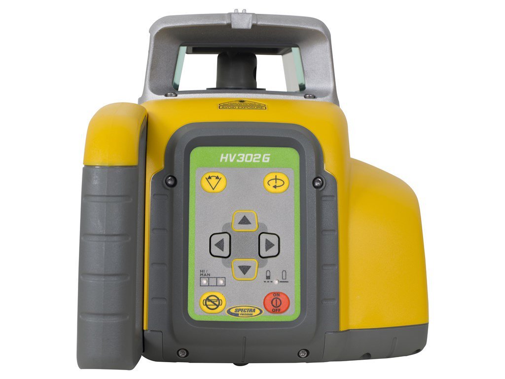 Spectra Precision HV302G-1 Green Rotating Laser Level with RC402N Remote